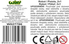 Robot pištolska kovina 2v1 11 cm