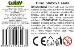 Dino Set za plažo z mlinčkom za vodo 28 cm