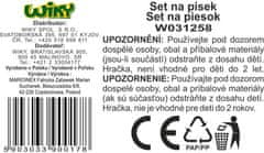 MARIOINEX Komplet za pesek majhno vedro z izlivom 16x11 cm