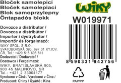 Samolepilna blazinica, 6x20 strani