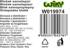 Samolepilna blazinica, 5x20 črt - Številke