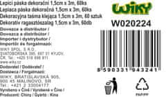 Lepilni trak 2,5x2,5 cm dekor - Cvetje