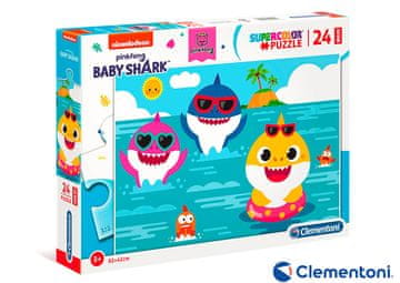 Clementoni - Puzzle Maxi 24 BABY SHARK