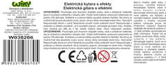 Električna kitara z učinki 18x5,5x54 cm