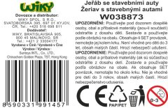 Žerjav z dvema gradbenima avtomobiloma 57 cm
