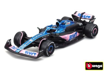 BBurago 1:43 RACE Formula F1 - BWT Alpine F1 Team A523 (2023) #31 (Esteban Ocon) - z dr