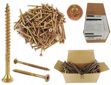 shumee STOŽČNI MESARSKI VIJAKI ZA LES MESARSKI VIJAK 4x40 TORX 500 kosov.