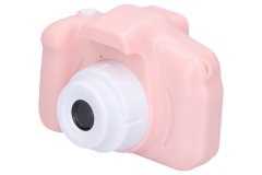 Otroški digitalni fotoaparat roza barve - fotografije 48 milijonov pik na palec, videoposnetki Full HD