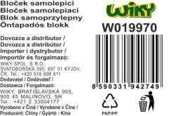 Samolepilna blazinica, 10x20 barvnih črt