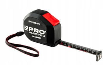 shumee PRO MILESTONE M 5m/25mm TRAČNI RAVNIK MOČNA MAGNETNA ZAVORA