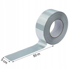 shumee Izolacijski trak iz ojačanega aluminija 50 mm x 50 m