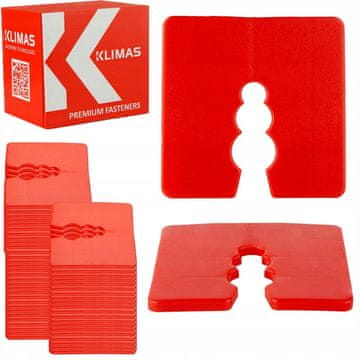 shumee PLASTIČNI DISTANČNIKI 3 mm 50 kosov Klimas vijačni