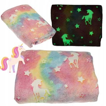 shumee ODEJICA, KI SE SVETI V TEMI, z mehkim in prijetnim SAMOROGOM, 150x200 svetlikajočim se vzorcem