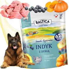 shumee BALTICA HIPOALERGENA hrana za pse velikih pasem s puranom in bučo 1 kg