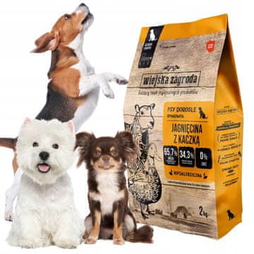 shumee Hrana za pse Rural Farm LAMB AND DUCK hipoalergena brez žitaric 2 kg