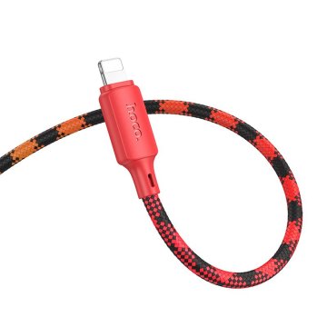 Hoco USB C kabel za Lightning Hoco PD 27W 1 m X116 rdeč preliv