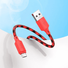 Hoco USB kabel A na Micro USB Hoco 2,4A 1 m X116 rdeč gradient