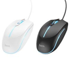 Hoco Žična igralna miška Hoco USB A 2400 dpi GM37 bela