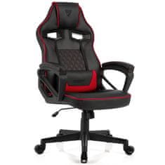SENSE7 Igralni stol Knight PU, Rdeč