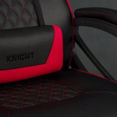 SENSE7 Igralni stol Knight PU, Rdeč