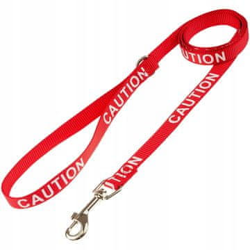 shumee Povodec za psa z napisom POZOR, pozor, pes L