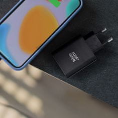Blue Star Mrežni polnilnik za telefon Blue Star USB C + USB A QC4.0 PD 3A 25W TFB-TC-25WPD črn