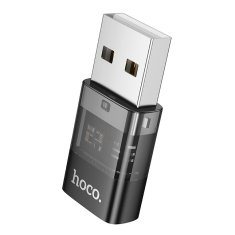 Hoco USB A na USB C adapter Hoco UA36C prozoren črn