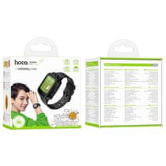 Hoco Pametna ura za otroke Hoco 1,69" 4G GPS s funkcijo pogovora Y104 črna