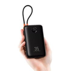 VEGER VEGER powerbank 20000 mAh z vgrajenimi kabli tipa C / Lightning PD QC3.0 35W K2 (W2068) črn