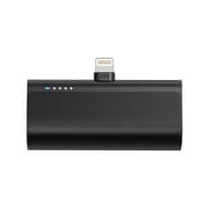 Blue Star Powerbank Blue Star 5000 mAh z vgrajenim priključkom Lightning 2,1A W0556P črn