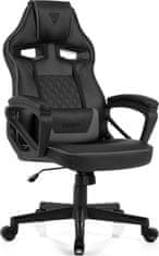 SENSE7 Igralni stol Knight PU, Siva