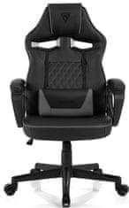 SENSE7 Igralni stol Knight PU, Siva