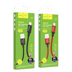 Hoco USB kabel A na Lightning Hoco 2,4A 1 m X89 črn