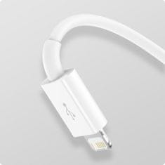 BASEUS BASEUS kabel 3v1 USB A na Micro USB / Lightning / Tip C 3,5A CAMLTYS-02 1,5 m bel