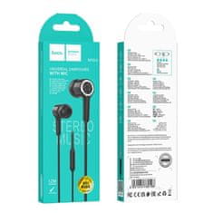 Hoco Žične slušalke Jack 3,5 mm Hoco M104 črne