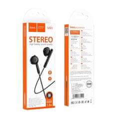 Hoco Slušalke z žico Jack 3,5 mm Hoco M93 črne
