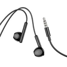 Hoco Slušalke z žico Jack 3,5 mm Hoco M93 črne