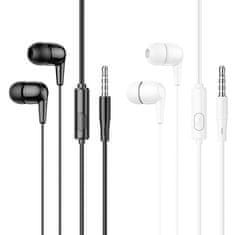 Hoco Slušalke z žico Jack 3,5 mm Hoco M97 bele