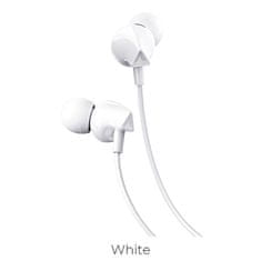 Hoco Slušalke z žico Jack 3,5 mm Hoco M60 bele