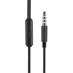 Hoco Slušalke z žico Jack 3,5 mm Hoco M14 črne