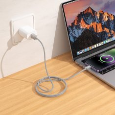 Hoco USB kabel A na Lightning Hoco 2,4A 1 m X107 siv