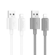 Hoco USB kabel A na Lightning Hoco 2,4A 1 m X107 siv