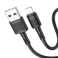 Hoco USB kabel A na Lightning Hoco 2,4A 1 m X83 črn