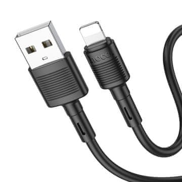 Hoco USB kabel A na Lightning Hoco 2,4A 1 m X83 črn