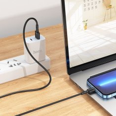 Hoco USB kabel A na Lightning Hoco 2,4A 1 m X83 črn