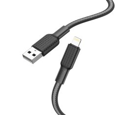 Hoco USB kabel A na Lightning Hoco 2,4A 1 m X69 črno-bel