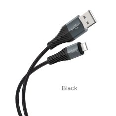 Hoco USB kabel A na Lightning Hoco 2,4A 1 m X38 črn