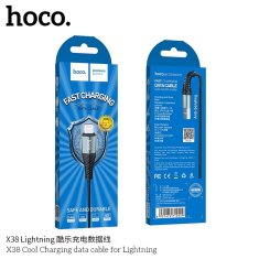 Hoco USB kabel A na Lightning Hoco 2,4A 1 m X38 črn