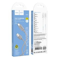 Hoco USB kabel A na USB C Hoco 3A 1 m X107 siv