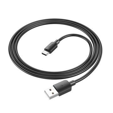 Hoco USB kabel A na USB C Hoco PD 2,4A 27W 1 m X96 črn